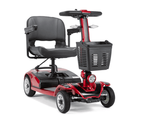 Red EW-M41 Portable Electric Scooter by EWheels Medical | Wheelchair Liberty