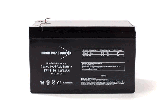 12V 12Ah AGM SLA Battery | Bright Way Group BW12120 | Wheelchair Liberty