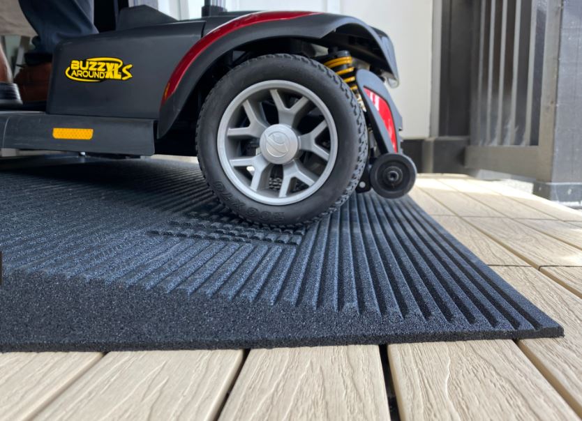 TRANSITIONS® Rubber Angled Welcome Mats by EZ-Access | Wheelchair Liberty