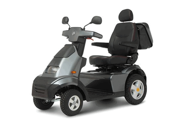 Black - Afiscooter S4 4-Wheel Electric Scooter By Afikim | Wheelchair Liberty