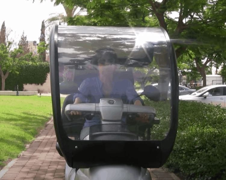Canopy Option - Afiscooter S3 3-Wheel Electric Scooter By Afikim | Wheelchair Liberty