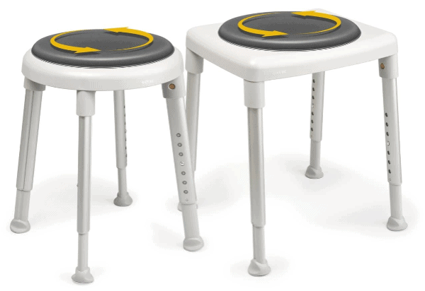 Easy Round Shower Stool Swivel Seat