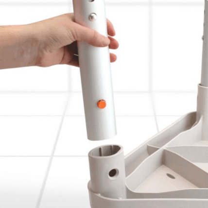 Edge Corner Shower Stool Push Button Lock