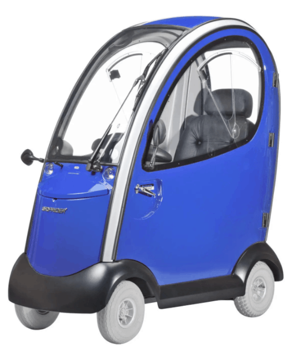 Blue - Flagship Enclosed 4-Wheel Electric Scooter by Shoprider | Wheelchair Liberty