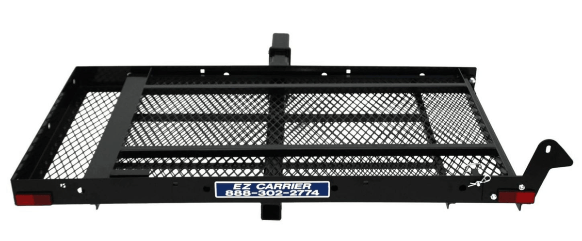 Folded Front View - Manual EZC Wheelchair and Scooter Vehicle Carrier for Class 2 and 3 by EZ-Carrier | Wheelchair Liberty