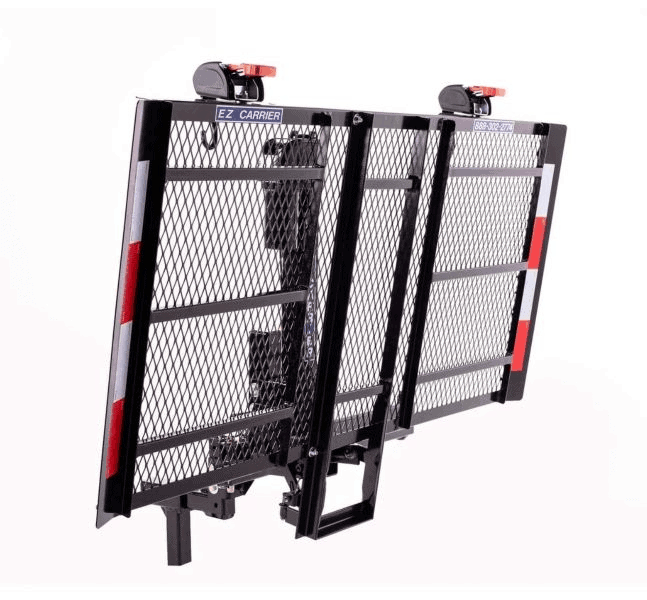 Folded - EZCLA: Auto Fold Up Vehicle Electric Lift Class 2 & 3 for Wheelchairs and Scooters by EZ-Carrier | Wheelchair Liberty