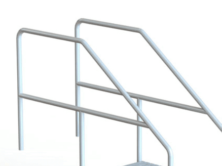 Hand Rails - Bozeman Therapy Pool Steps by Spectrum Aquatics | Wheelchair Liberty