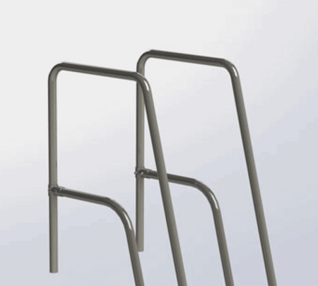 Hand Rails - Missoula Therapy Pool Ladder by Spectrum Aquatics | Wheelchair Liberty