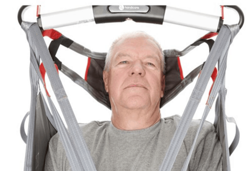 Head Support In Use - LowBackSling Universal Slings By Handicare | Wheelchair Liberty