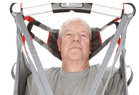 Head Support In Use - LowBackSling Universal Slings By Handicare | Wheelchair Liberty