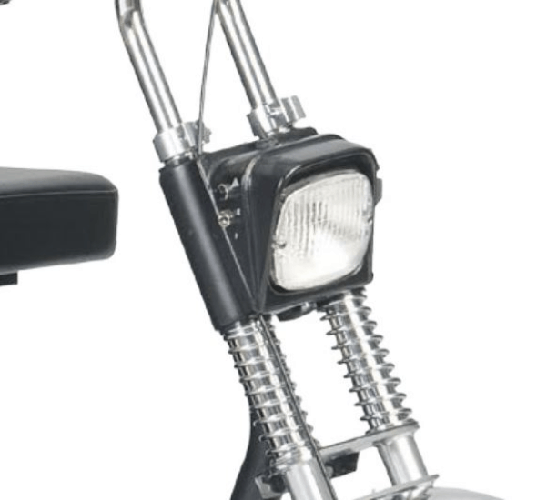 Head Lights And Shock Absorber - Afiscooter SE 3-Wheel Electric Scooter by Afikim | Wheelchair Liberty