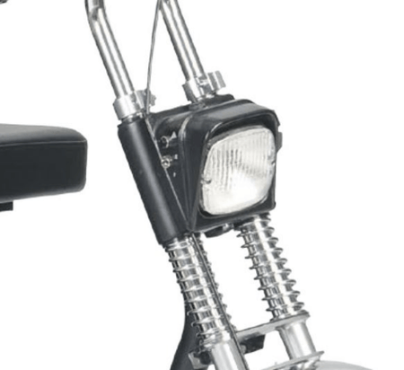Head Lights And Shock Absorber - Afiscooter SE 3-Wheel Electric Scooter by Afikim | Wheelchair Liberty