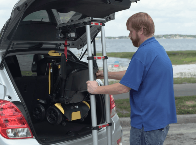 Hercules Portable Scooter Lift - Lift Scooter Into Car Trunk - by Enhance Mobility | Wheelchair Liberty