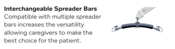 Interchangeable Spreader Bars - Hoyer HPL700 Bariatric Power Patient Lift by Joerns | Wheelchair Liberty