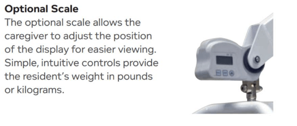Optional Scale - Hoyer HPL700 Bariatric Power Patient Lift by Joerns | Wheelchair Liberty