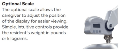 Optional Scale - Hoyer HPL700 Bariatric Power Patient Lift by Joerns | Wheelchair Liberty