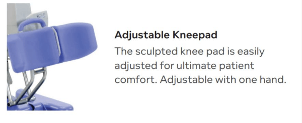 Feature 2 - Adjustable Kneepad - Hoyer Journey Portable Electric Sit to Stand Patient Lift by Joerns | Wheelchair Liberty