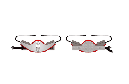 Illustration Of Back And Front View - Molift RgoSling Standup Padded - Patient Slings for Molift Lifts by ETAC | Wheelchair Liberty