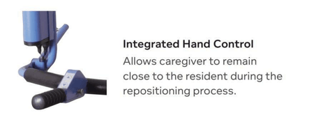 Integrated Hand Control - Hoyer Stature Pro Vertical Lift Electric Patient Lift by Joerns | Wheelchair Liberty