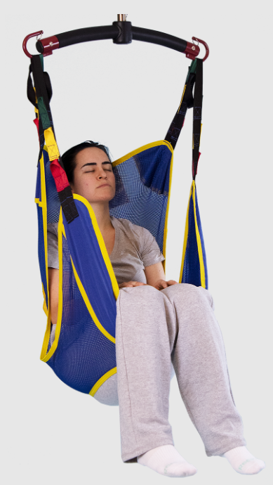 Invacare_Full Body Slings Mesh Sling 2 Point Woman Front View | Wheelchair Liberty