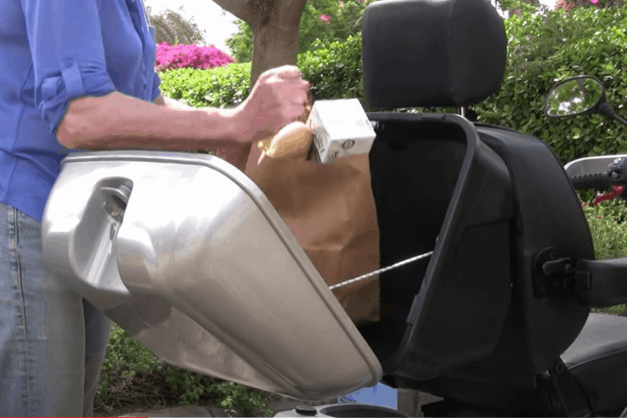 Large Rear  Compartment - Afiscooter S3 3-Wheel Electric Scooter By Afikim | Wheelchair Liberty