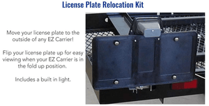 License Plate Relcoation Kit for EZCLA, EZCL, EZC Wheelchair Carriers by EZ-Carrier | Wheelchair Liberty