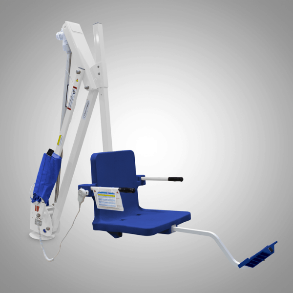 Mighty 600 Powered Pool Lift ADA Compliant by Aqua Creek | Wheelchair Liberty