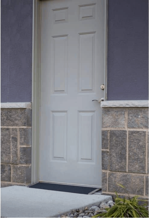 On Door Step - TRANSITIONS® Angled Entry Plates by EZ-ACCESS® | Wheelchair Liberty