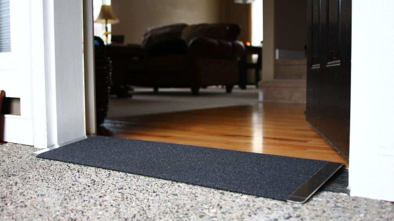 On Open Door - TRANSITIONS® Angled Entry Plates by EZ-ACCESS® | Wheelchair Liberty