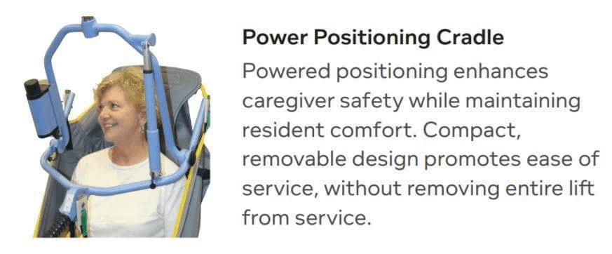 Power Positioning Cradle - Hoyer Stature Pro Vertical Lift Electric Patient Lift by Joerns | Wheelchair Liberty