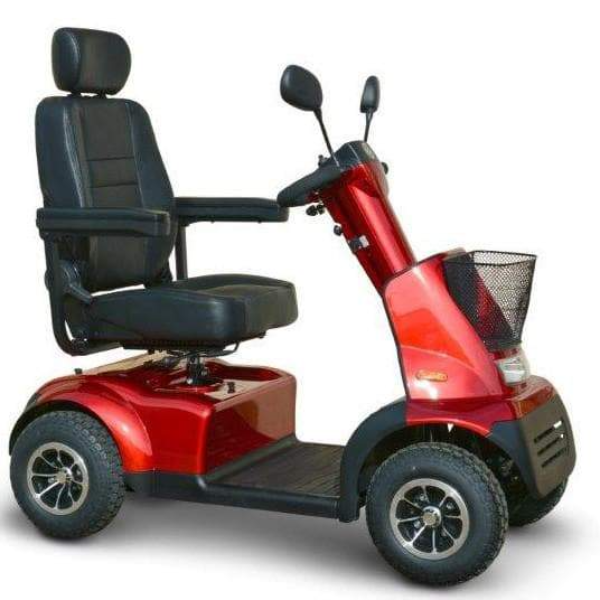 Red - Afiscooter C4 4-Wheel Electric Scooter by Afikim | Wheelchair Liberty