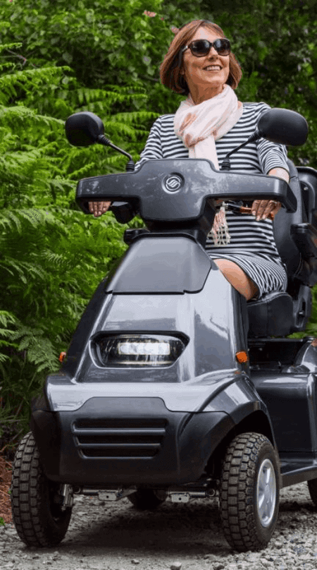 Rocky Road - Afiscooter S4 4-Wheel Electric Scooter By Afikim | Wheelchair Liberty