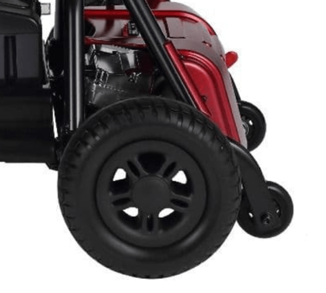 Rear Wheels And Anti-Tip Wheels - Roadster Mini 3 Electric Scooter S730 by Merits | Wheelchair Liberty
