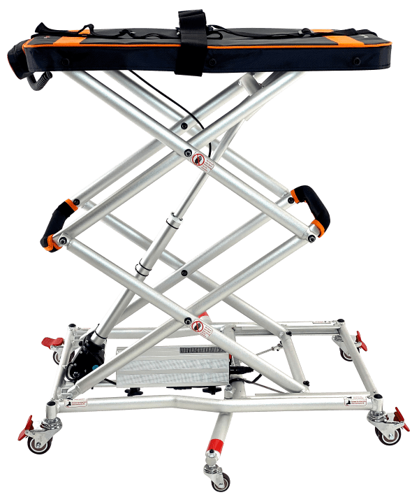 Side Raised - GoLite™ Portable Lift By Explorer Mobility | Wheelchair Liberty