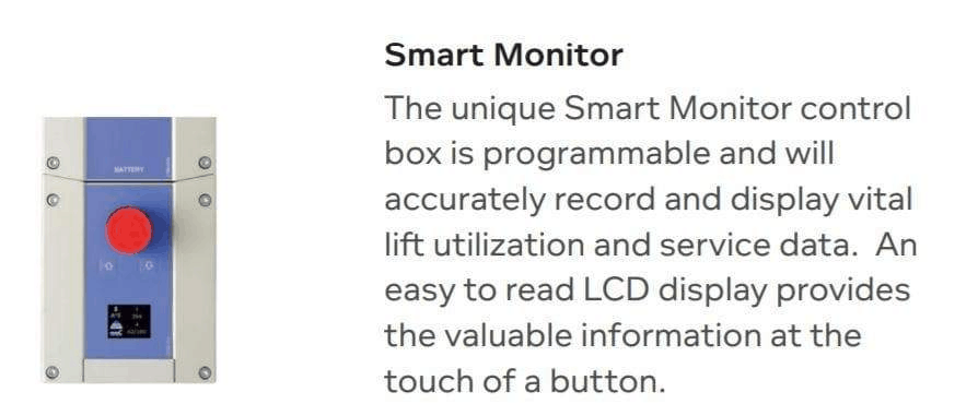 Smart Monitor Feature - Hoyer Stature Pro Vertical Lift Electric Patient Lift by Joerns | Wheelchair Liberty