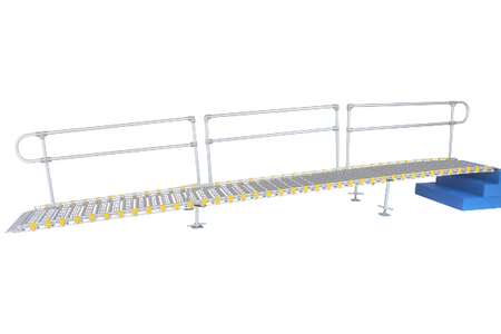 One Side Handrail - Home and Modular Access Ramps by Roll-A-Ramp | Wheelchair Liberty