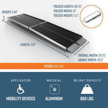 10ft Ramp - SUITCASE® Trifold AS Ramps | Wheelchair Liberty