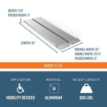 8ft Ramp - SUITCASE® Singlefold Ramps  | Wheelchair Liberty