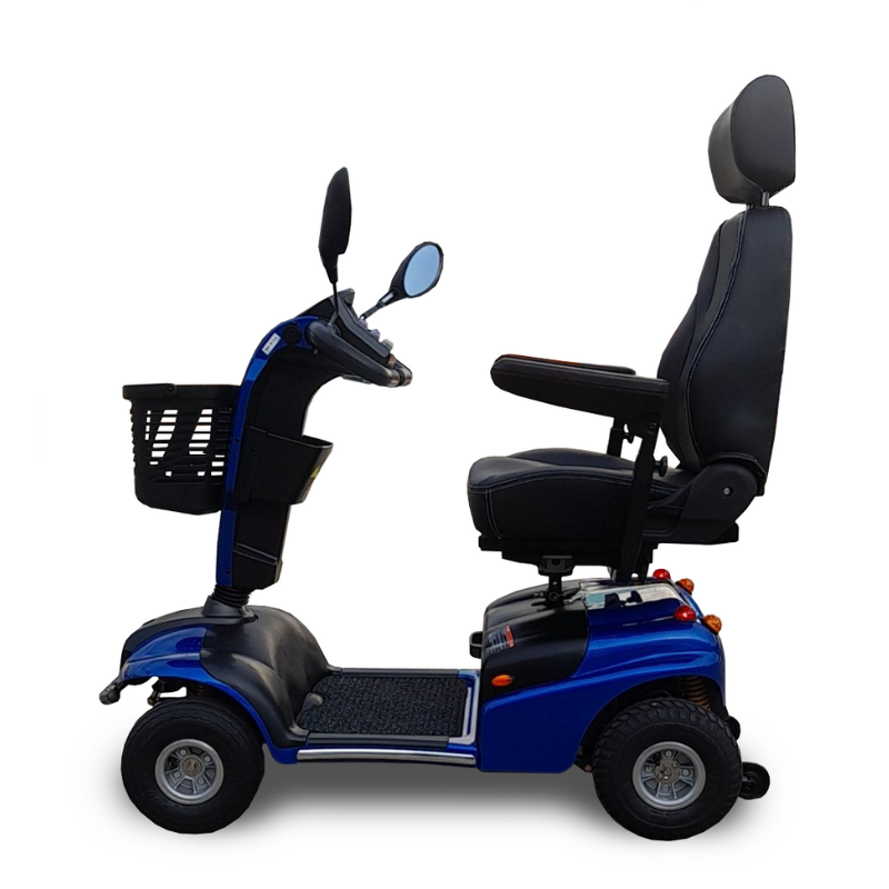 Explorer 4-Wheel Electric Scooter by Shoprider - Side View Facing Left | Wheelchair Liberty