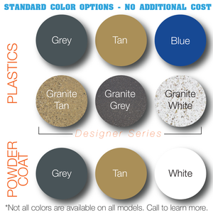 Color Chart for Neptune Pool Lift | Wheelchair Liberty