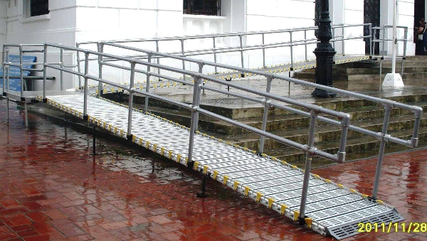 Modular Ramp in use - Roll-A-Ramp | Wheelchair Liberty