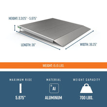 36 inches Ramp Dimensions - TRANSITIONS® Angled Entry Ramps Product Image by EZ-ACCESS® | Wheelchair Liberty