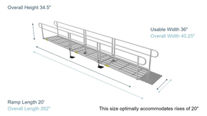 PATHWAY® 3G Modular Access System Solo Kits Wheelchair Ramp by EZ-ACCESS®