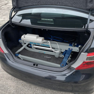 Protekt All-In-One inside a car trunk