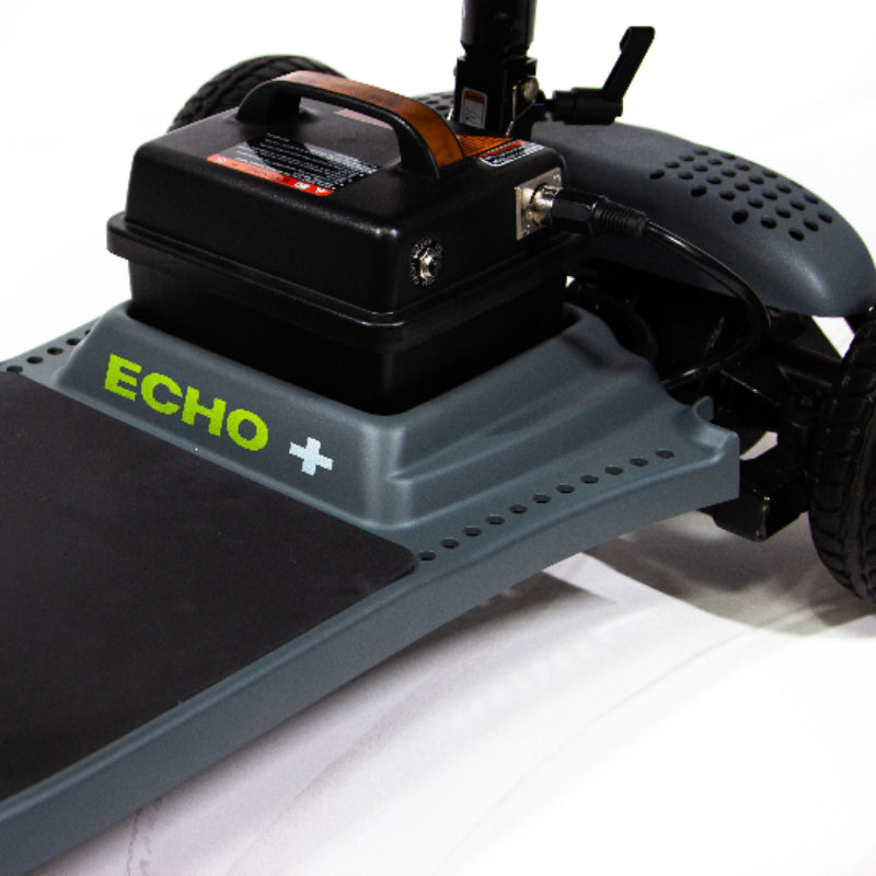 The Echo+ scooter gives you the mobility freedom you need with a range of up to 8 miles per charge.