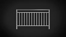 Vertical Picket Handrail - PATHWAY 3G 30 ft. L-Shaped Aluminum Wheelchair Ramp Kit with Expanded Metal Tread, Vertical Picket Handrails, 4 ft. Turn Platform, and 4 ft. Top Platform by EZ-Access | RampHand