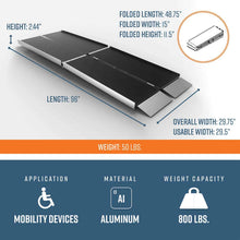 8ft Ramp - SUITCASE® Trifold AS Ramps | Wheelchair Liberty