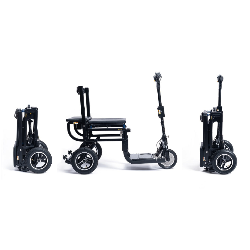 Side view Folding Afikim eFoldi Lite by Afikim Wheelchair Liberty