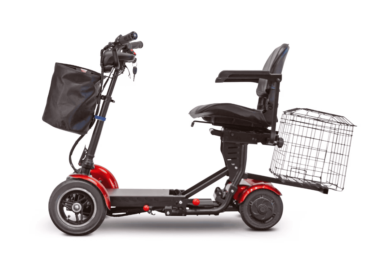 Red EW-22 Side View  By EWheels | Wheelchair Liberty