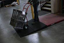 Product in use - TRANSITIONS® Modular Entry Mat by EZ-ACCESS® | Wheelchair Liberty